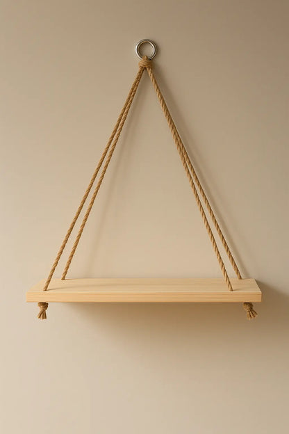 Wand regal holz ablage hängend Boho Stil, schwebendes Holzregal aus Kiefernholz oder Akazie, minimalistisch, skandinavisch, Dekoration Mirevo