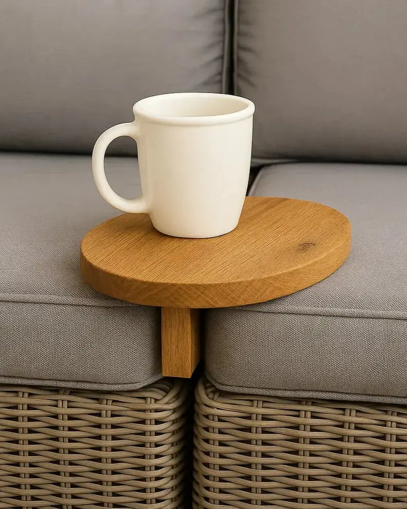 Handgefertigte Sofa-Ablage aus Massivholz Mein Shop