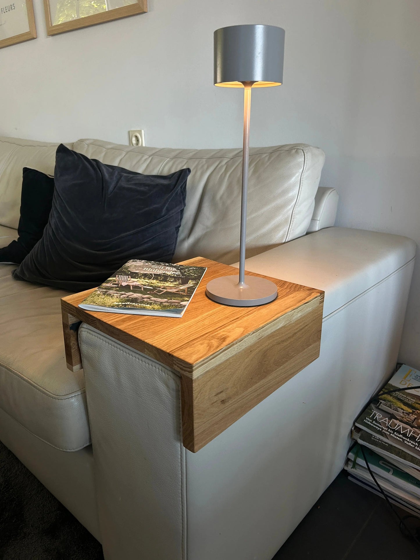 Sofa Arm Holz Tisch Handgemacht Mirevo