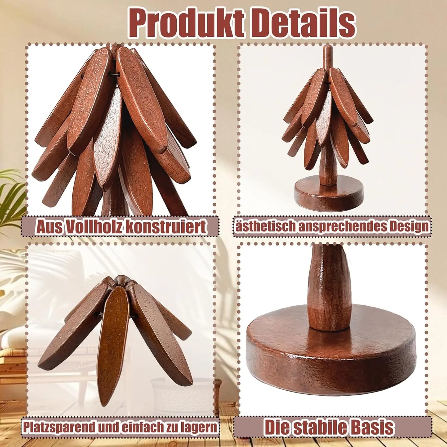 Baum Untersetzer              Holz Design für Kreative Wohnkultur Mirevo