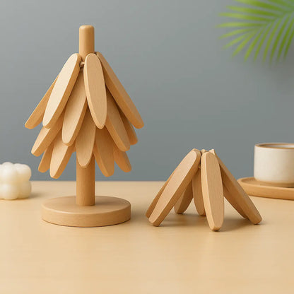 Baum Untersetzer Holz Design für kreative Wohnkultur Mirevo