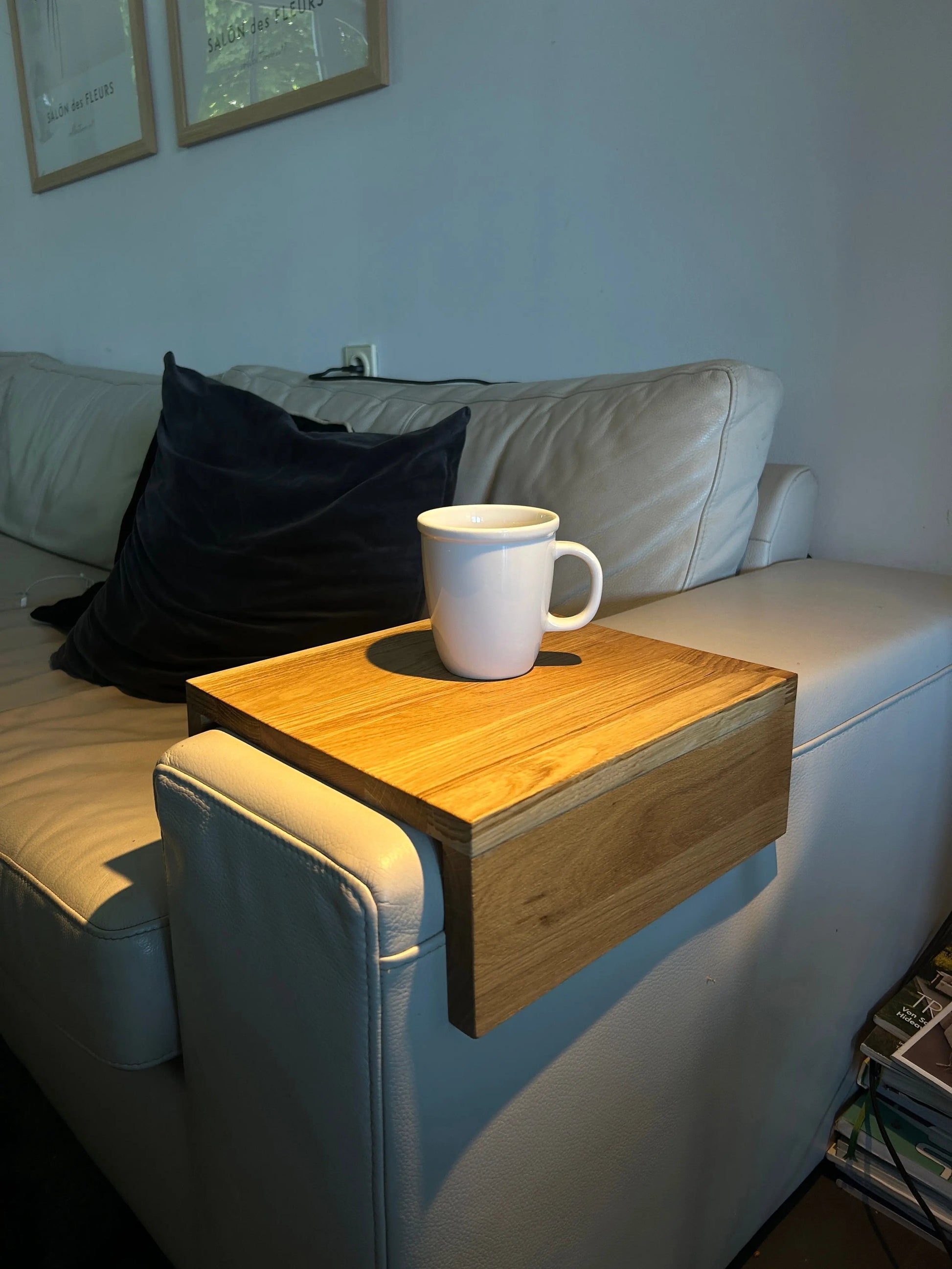 Sofa Arm Holz Tisch Handgemacht Mirevo