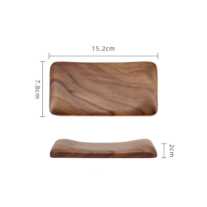 Tastatur-Handballenauflage aus massivem, Walnussholz