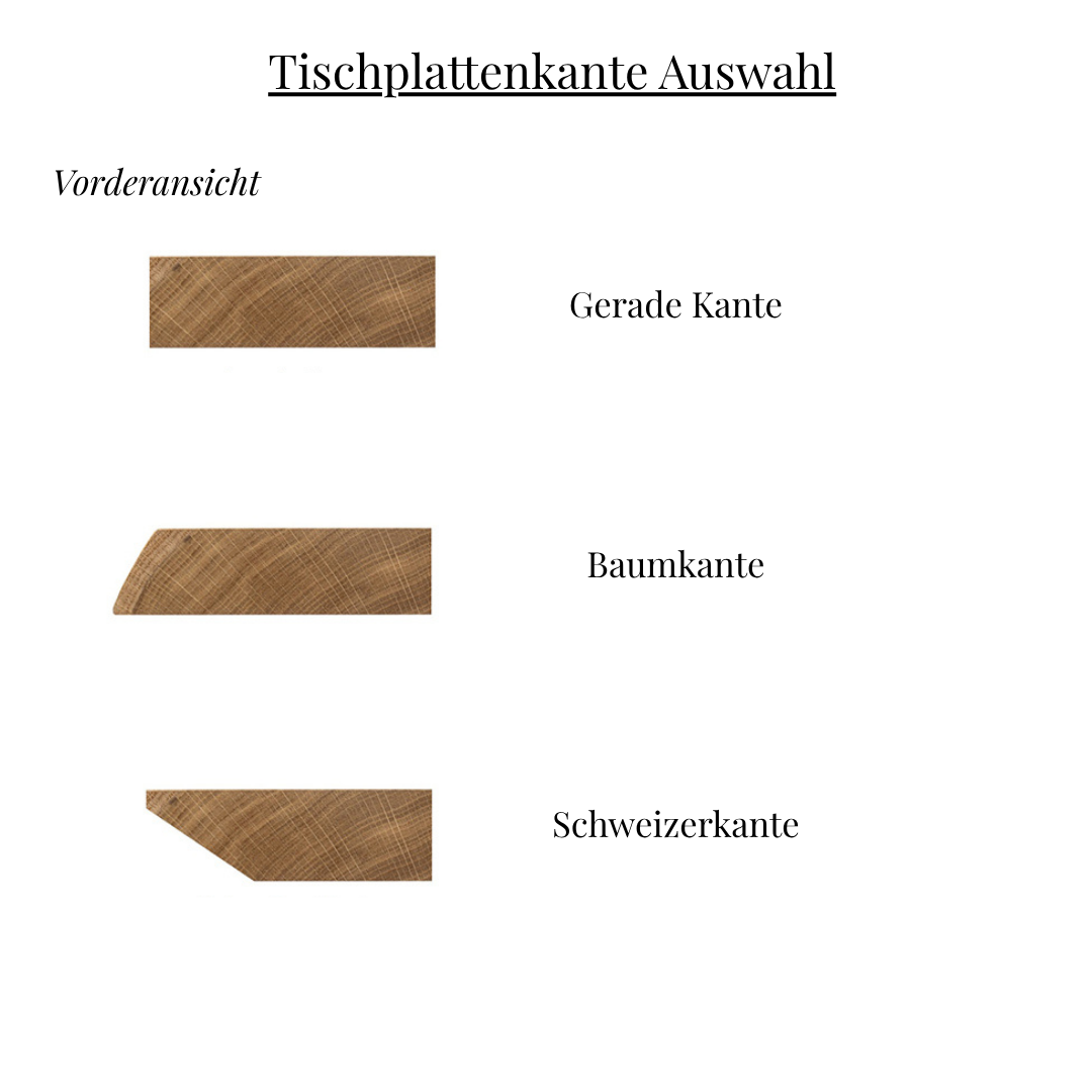 Esstisch Eiche Massivholz – Handgefertigter Holztisch Mirevo
