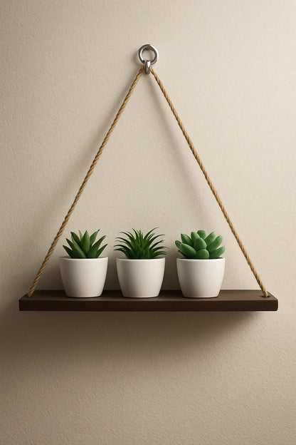 Wand regal holz ablage hängend Boho Stil, schwebendes Holzregal aus Kiefernholz oder Akazie, minimalistisch, skandinavisch, Dekoration Mirevo